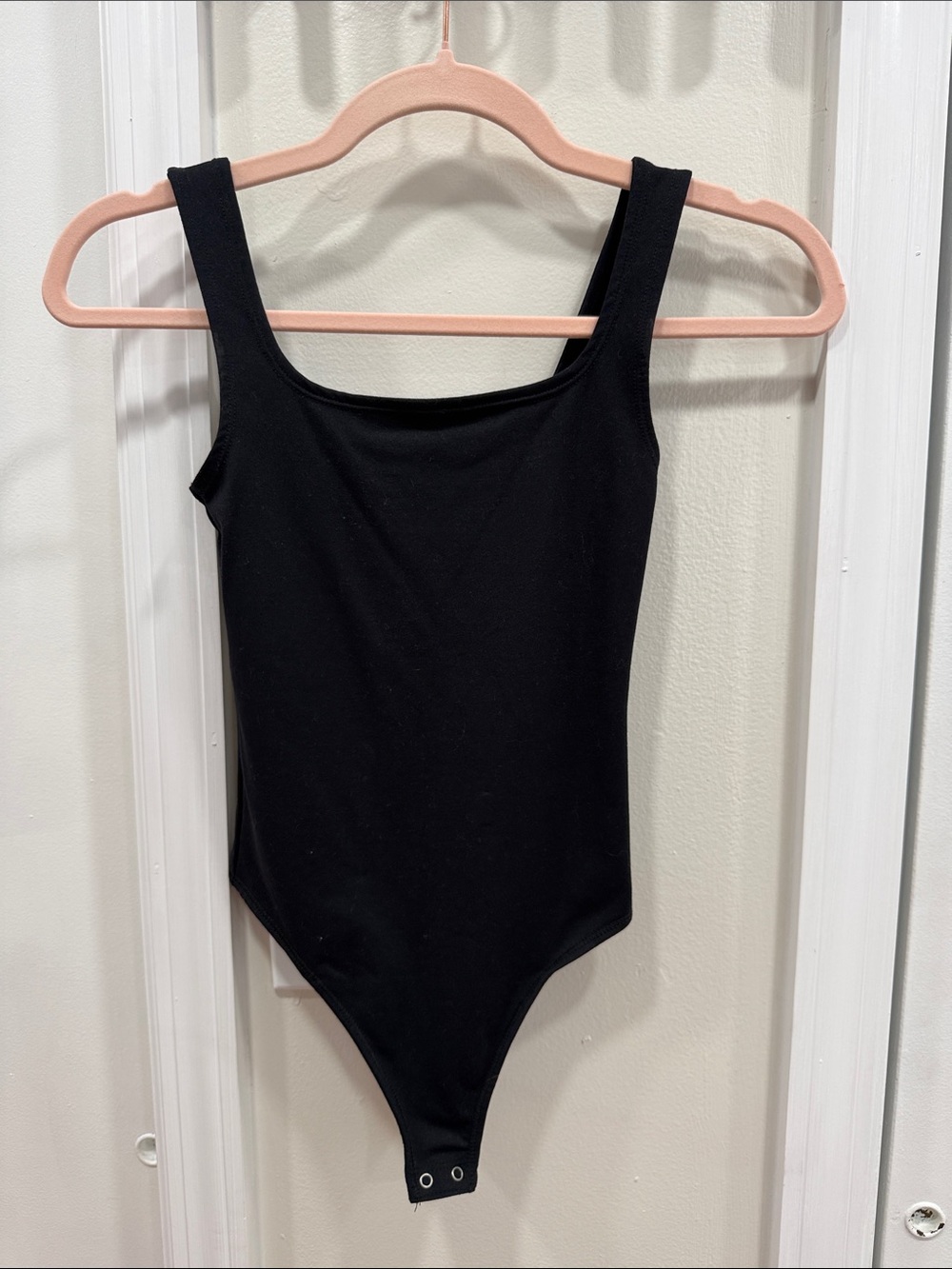 Abercrombie & Fitch Black Square-Neck Bodysuit